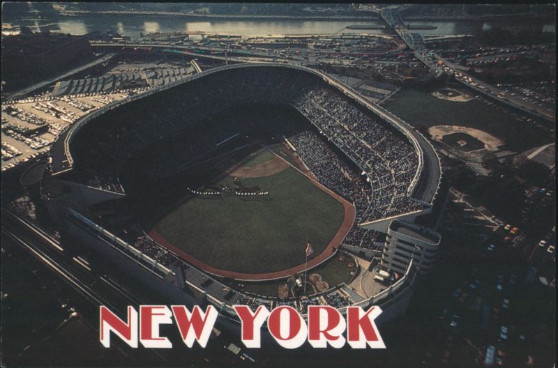 Yankee Stadium Aerial View Baseball Game New York Bronx