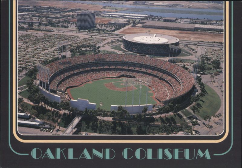 Oakland Coliseum Complex Aerial View California Ken Raveill
