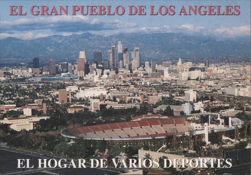 Los Angeles Skyline, Coliseum, Home of Sports California