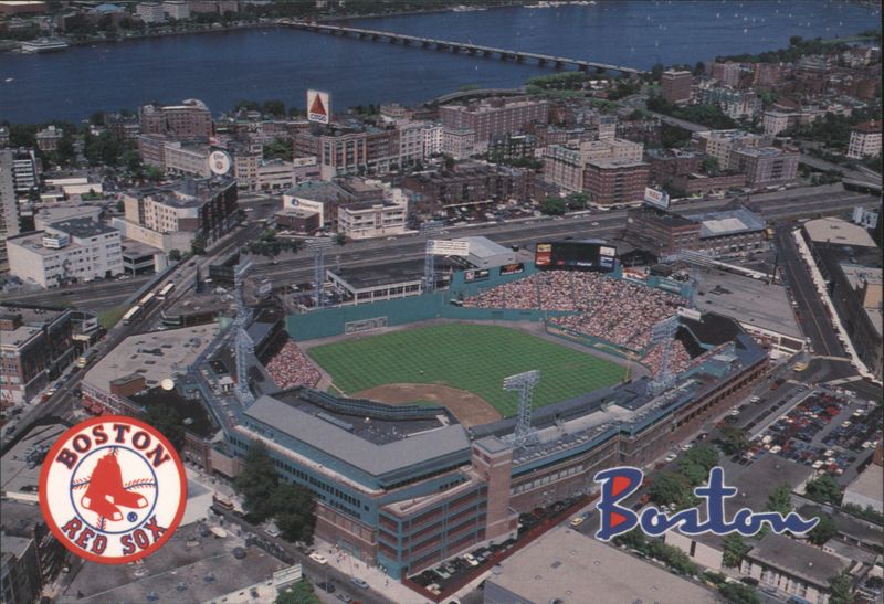 Fenway Park, Boston, MA - Aerial View, Red Sox Baseball Massachusetts