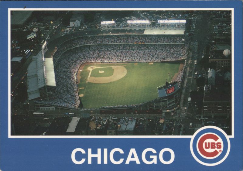 Wrigley Field Night Game, Chicago Cubs, 1990 All-Star Game Illinois