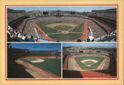 Dodger Stadium Ballpark Los Angeles CA Chrome Postcard Postcard
