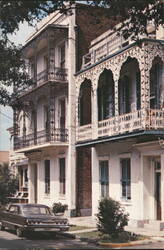 Ante-bellum Lace-Balconied Homes, Esplanade Avenue Postcard
