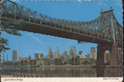 Queensboro Bridge, United Nations, Midtown Manhattan Postcard