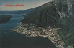 Juneau, AK - Gastineau Channel, Tongass National Forest Postcard