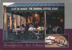 Café du Monde, Original Coffee Stand, Breakfast in New Orleans Postcard