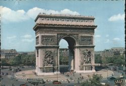 Arc de Triomphe, La Place de l'Etoile Postcard