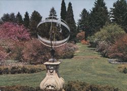 Armillary Sphere, Chaenomeles Walk, Winterthur Gardens Postcard