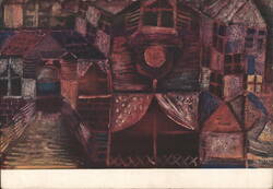 Paul Klee - Case di notte, 1920 Postcard