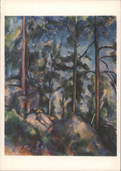 Paul Cézanne: Pines and Rocks (Fontainebleau?) Postcard