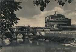Castel Sant'Angelo & Ponte Sant'Angelo, Rome Postcard