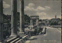 Arch of Titus, Roman Forum, Rome Postcard