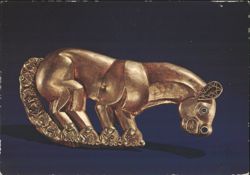 Golden Scythian Panther, Ancient Treasures from U.S.S.R. Postcard