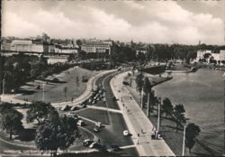 Hamburg, Lombardsbrücken und Binnenalster Postcard