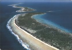 Rangiroa, Tiputa Pass & Village, Kia Ora Hotel Postcard