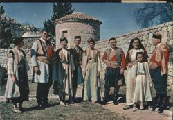 People in Traditional Clothing, Cetinje, Montenegro Postcard