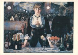 A Bar at the Folies-Bergère by Edouard Manet Postcard