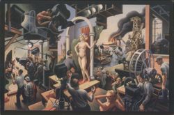 Hollywood, 1937 - Thomas Hart Benton Painting Postcard