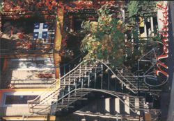 Montréal Stairways, Rachel Street in Autumn Postcard