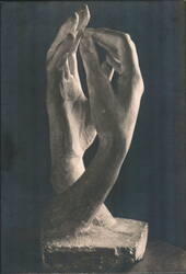 Rodin's La Cathédrale Sculpture, Musée Rodin Postcard