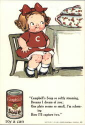 Campbell's Kid Soup Poem, 10¢ a Can Postcard