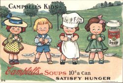 Campbell's Kids Soups 10¢ a Can Postcard