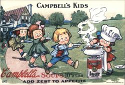 Campbell's Kids Soup 10¢ a Can Add Zest to Appetite Postcard