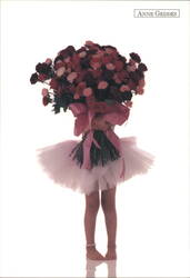 Anne Geddes: Child in Tutu with Roses Postcard
