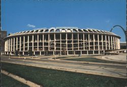 Busch Memorial Stadium, St. Louis Cardinals, Gateway Arch Postcard