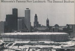 Minnesota's Famous New Landmark: The Doomed Stadium Postcard