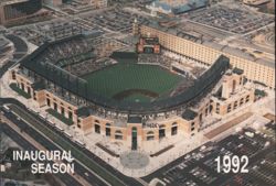 Oriole Park at Camden Yards Inaugural Season 1992 Postcard