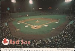 Night Baseball at Fenway Park, Boston Red Sox Postcard
