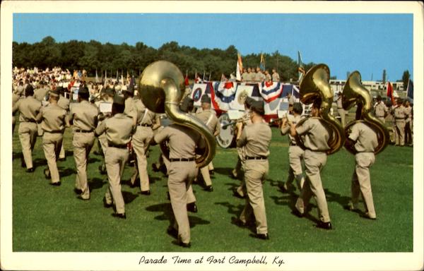 Passing In Review At Fort Campbell Kentucky Army