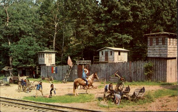 Renegade Indians Attacking Fort Boone Blowing Rock North Carolina