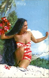 A Tahitian Maid Postcard