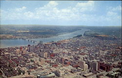 Aerial View Of Louisville Postcard