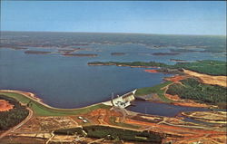 Aerial View Of Lake Norman Postcard