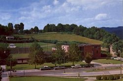 Hunter Library, Western Carolina College Postcard