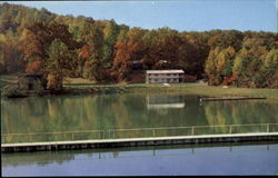 Lake Ridgecrest And Camp Ridgecrest For Boys Administration Building Postcard