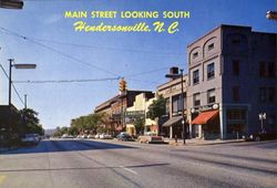 Main Street Looking South Postcard