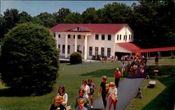 College Hall And Abbott Hall, Blue Ridge Assembly Black Mountain, NC Postcard 