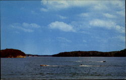 Boating On Beautiful Lake James Postcard