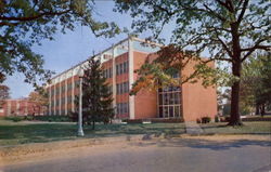 Minges Science Building, Lenoir Rhyne College Postcard