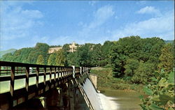 Lambuth Inn And The Dam At Lake Junaluska North Carolina Postcard Postcard