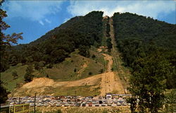 Parking Area At The Foot Of Ghost Mountain Maggie Valley, NC Postcard Postcard