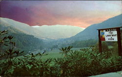 Sunrise Scene At Maggie Valley, U. S. Rt. #19 North Carolina Postcard 