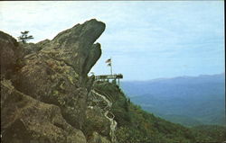 The Blowing Rock And Observation Tower And Trail North Carolina Postcard Postcard