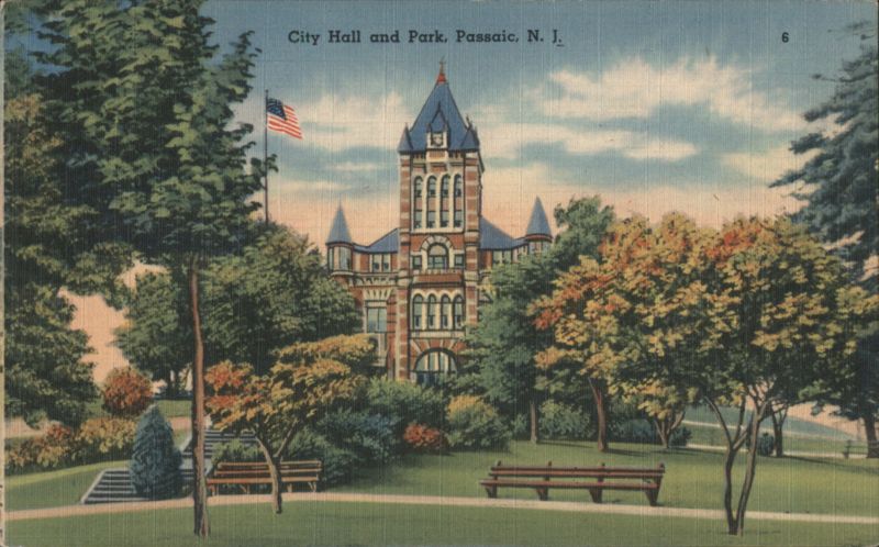 City Hall and Park, Passaic New Jersey