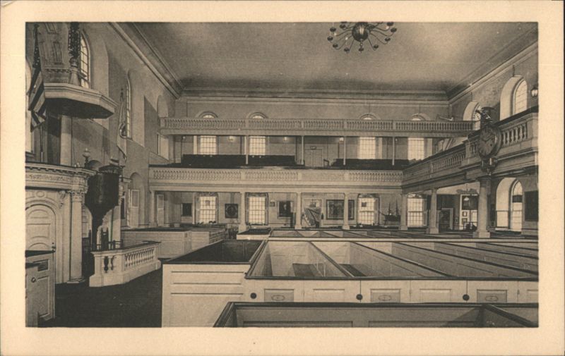 Old South Meeting-house Interior, Boston, MA Massachusetts