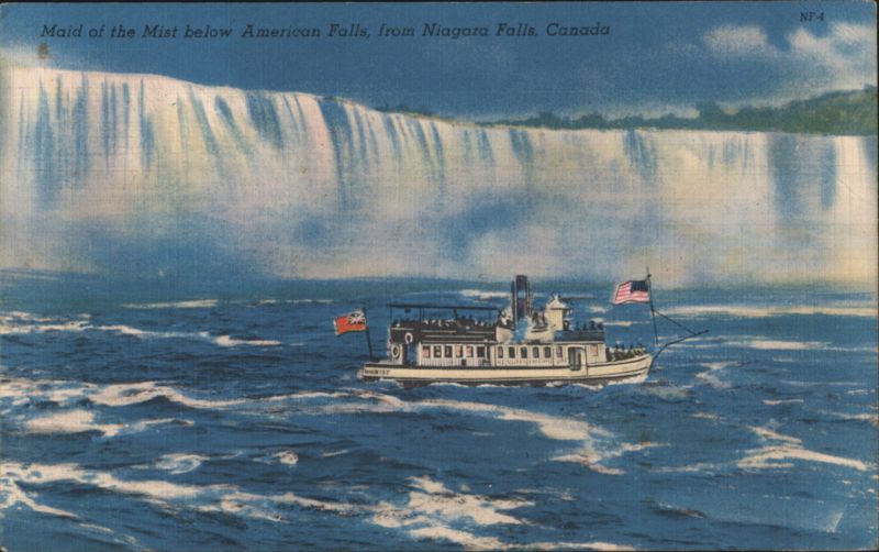 Maid of the Mist below American Falls, Niagara Falls, Canada